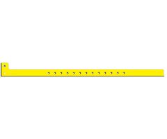 Sentry SuperBand ID Wristband, Yellow, 1/2" x 10"