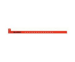 Sentry Alert ID Band with "Allergy" Preprinted, Adult / Pediatric, Red