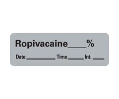 Ropivacaine Label, Gray, 600/Roll