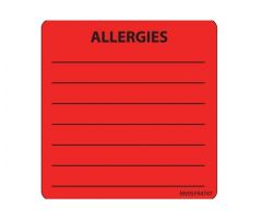 Allergy Labels by Brady Worldwide  PDCV05FR4747R