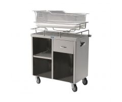 Stainless Steel Bassinet with 3 Shelves