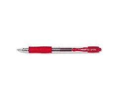 G2 Premium Retractable Gel Pen, Smoke Barrel, 0.5 mm, Red
