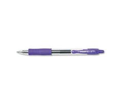 G2 Premium Retractable Gel Pen, Smoke Barrel, 0.5 mm, Purple
