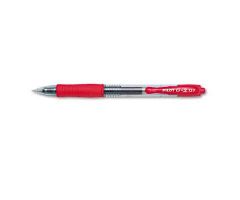 G2 Premium Retractable Gel Pen, Smoke Barrel, 0.7 mm, Red