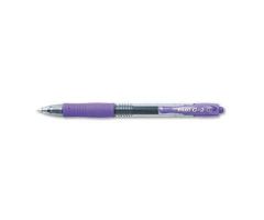 G2 Premium Retractable Gel Pen, Smoke Barrel, 0.7 mm, Purple