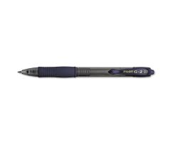 G2 Premium Retractable Gel Pen, Smoke Barrel, 0.7 mm, Navy