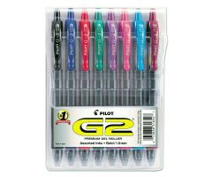 G2 Premium Retractable Gel Pen, Assorted Barrel, Bold 1 mm, Assorted Colors