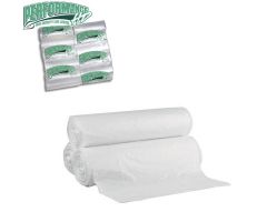 Nova Heavy Duty HDPE Can Liner, Natural, 30" x 37", 16 Mic