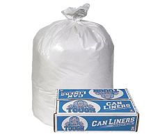 High Density Liner, 33" x 45", 1.4 Mil, White