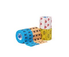 Nonsterile Self-Adherent Wrap, Kids Pack (Airplane, Butterfly, Hearts, Smiles) , 2" x 5 yd. (5.1 cm x 4.6 m)