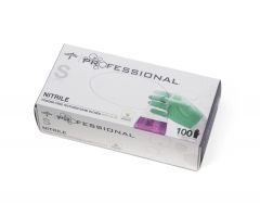 Professional Powder-Free Textured Nitrile Exam Gloves with Aloe, Size S PRO31761H