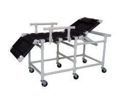 MRI PVC Sling Gurney w/ Elevating Legrest & Reclining Headrest, 350lbs cap