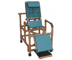 PVC Woodtone Reclining Shower Chair PVCMWT196