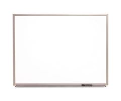 Classic Series Total Erase Dry Erase Board, Silver Aluminum Frame, 24" x 18"