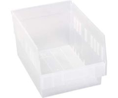 Quantum Medical Clear-View Store-More Shelf Bins Qtm Qsb207Cl