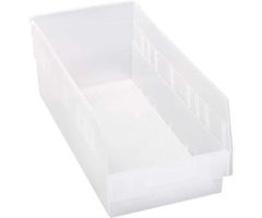 Quantum Medical Clear-View Store-More Shelf Bins Qtm Qsb208Cl