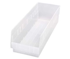 Quantum Medical Clear-View Store-More Shelf Bins Qtm Qsb214Cl