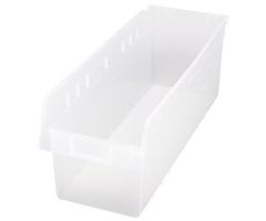 Quantum Medical Clear-View Store-More Shelf Bins Qtm Qsb814Cl