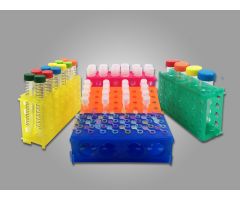 Rack, 4 way (4x50, 12x15, 32x1.5/0.5mL), Rainbow Pack, 5/pk