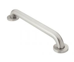 Moen Grab Bar, 18",SecureMount Stainless Steel, Cnceald Scrws