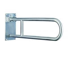 Flip Up Grab Bar Peened Stainless Steel Std