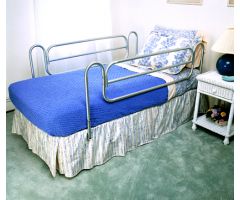 Bed Rails (Carex) (pr) Home Style/Chrome-plated Steel