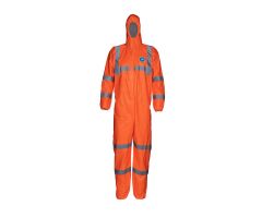 Tyvek 400 HV Coverall with Respirator Fit Hood, Style TY127S, Fluorescent Orange, Size 6XL