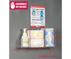 Respiratory Hygiene Station I, DCL Wall Sign, RHS Wall Kit