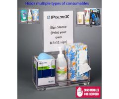 Respiratory Hygiene Station Q, Countertop Base, RHS CT Kit, Sign Sleeve