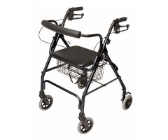 Rollator Alum Litewt Black Walkabout Lite, Lumex