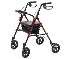 Set n' Go Wide Rollator Ht Adj Burgundy