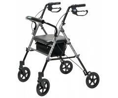 Set n' Go Wide Rollator Ht Adj Silver