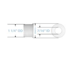 Plastic Bearing, 7/16" ID x 1 1/8" OD, for Rear Wheel on 18" and 20"