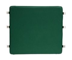 2" Solid Seat Cushion, w/Drop Hooks, 24" Wide, Green