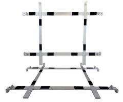 24" Aluminum Wheelchair Solid Seat Frame