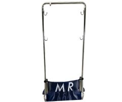 Adjustable Anti-Theft Hoop for 18-26" Wide Stainless steel MRI Wheelchairs with 4 hooks