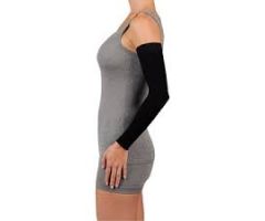 Juzo 3511MXCGRSB 20-30 mmHg Dynamic Armsleeve w/ Silicone-Max-Black-II