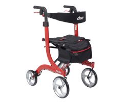 Nitro Aluminum Rollator, Red Tall Height w/10" Casters