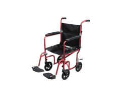 Drive Flyweight Wheelchair w/ Removable Wheels-Red