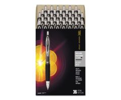 Signo 207 Retractable Gel Pen Value Pack, 0.7 mm, Translucent Black Barrel, Black Ink