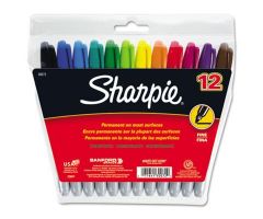 Fine Point Sharpie Permanent Markers, Assorted Ink Colors