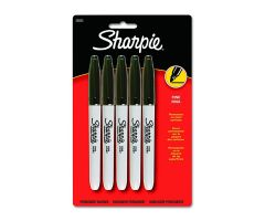 Fine Point Sharpie Permanent Markers, Black