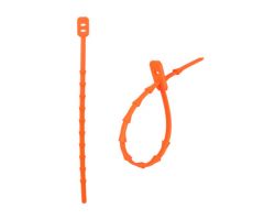 Blue Cynched Wide Cable Ties - 4.3In L
