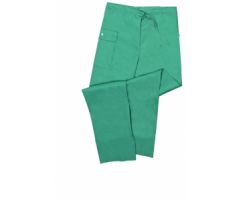 Disposable Drawstring-Waist Scrub Pants, Green, Size L