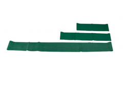 CanDo exercise band loop exerciser, full body set (1 ea: 10",15",30"), green