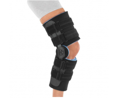 Knee Immobilizer KneeRANGER II Universal Short Hook and Loop Closure Less Than 32 Inch Knee Circumference 17 Inch Length Left or Right Knee