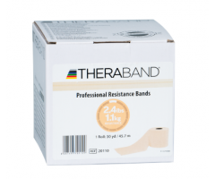 TheraBand Professional Latex Resistance Bands - 5” wide x 100 yards long - Super-Thin Tan