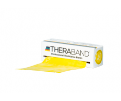 TheraBand Professional Latex Resistance Bands - 5” wide x 6 yards long - Light Yellow