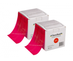 TheraBand Professional Latex Resistance Bands - 5” wide x 100 yards long - Medium Red