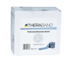 TheraBand Professional Latex Resistance Bands - 5” wide x 50 yards long - Super-Heavy Silver